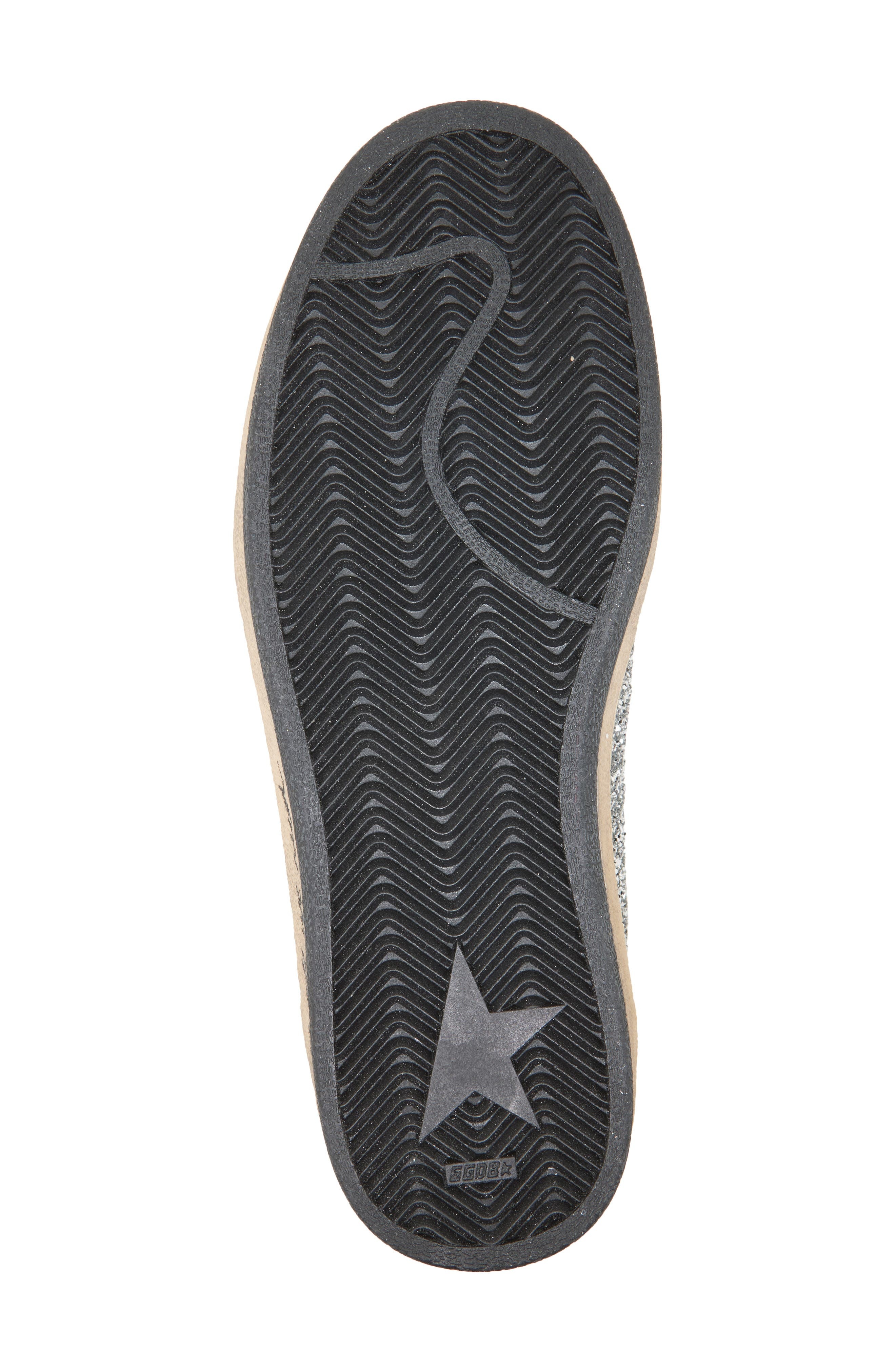 Golden Goose Ball Star Glitter Sneaker in Silver/Ice at Nordstrom - 6