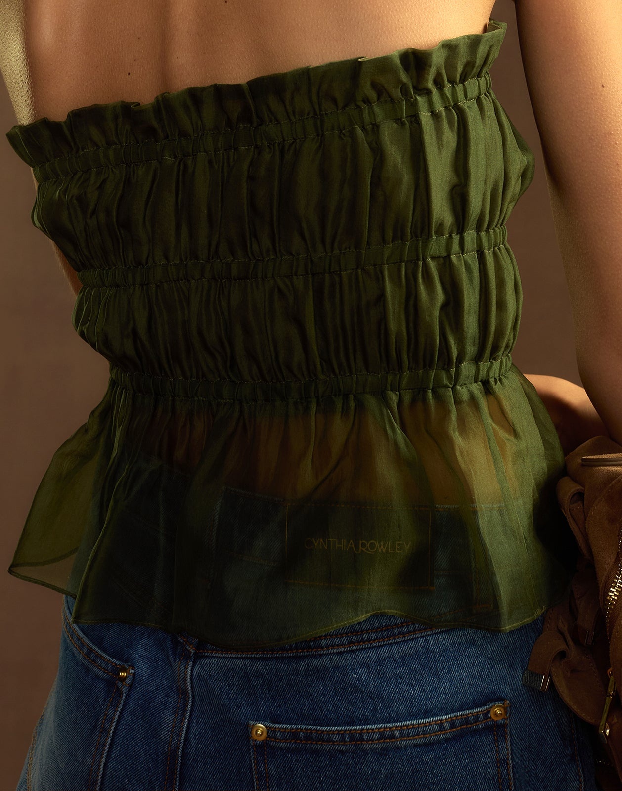 Buckle Up Silk Organza Top - 4