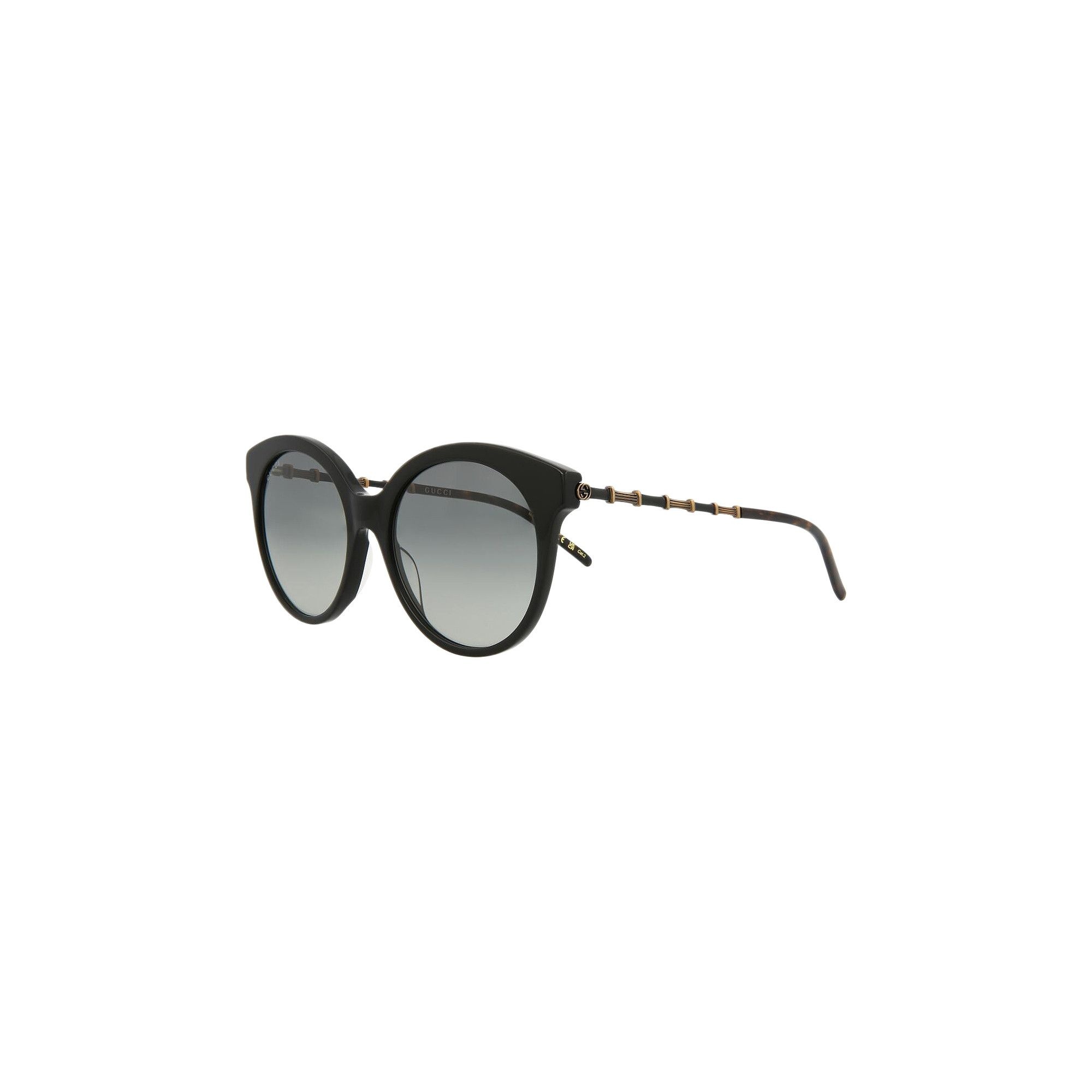 Gucci Round Sunglasses 'Black/Gold/Grey' - 3