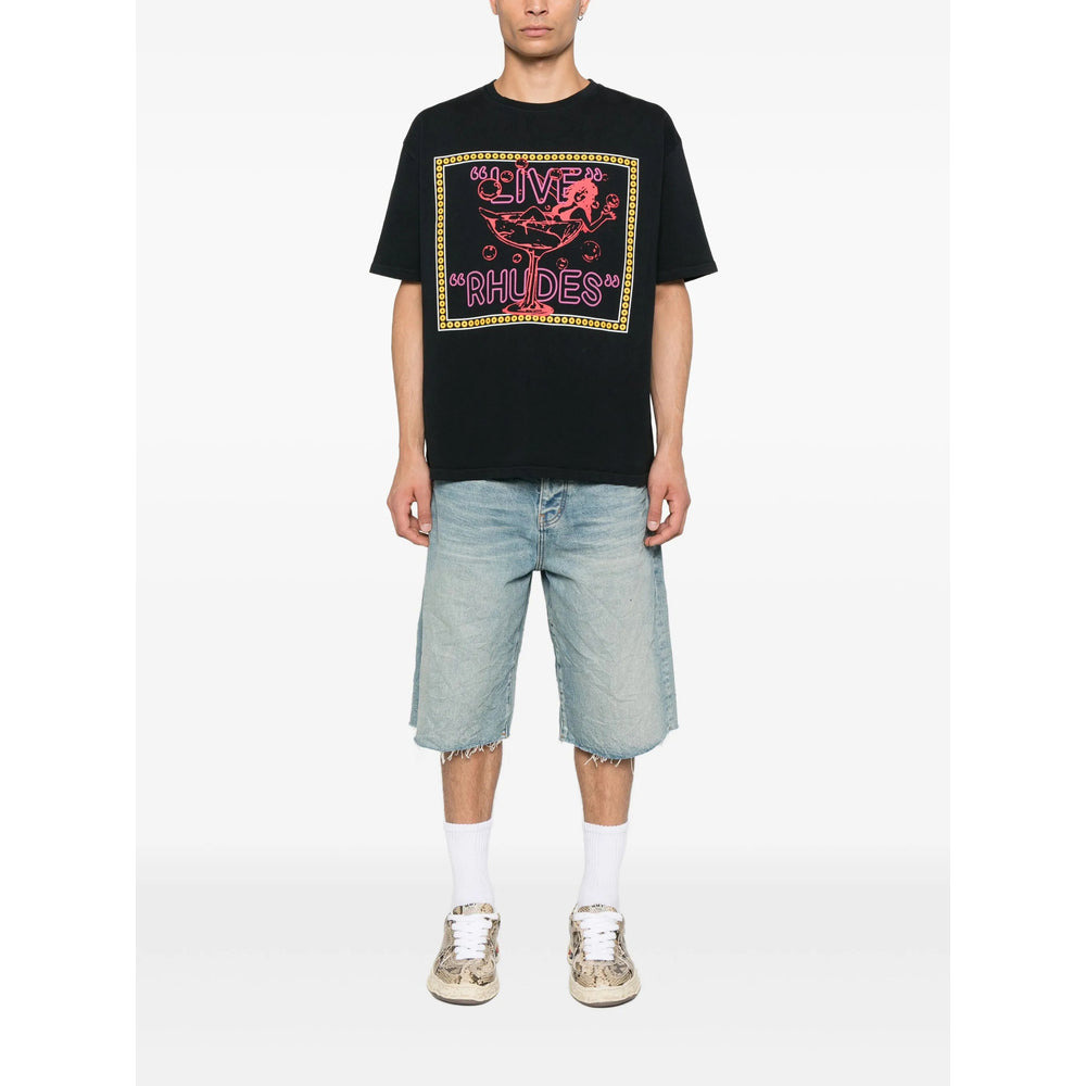Rhude Black T-Shirts & Vests - T-Shirts Men - 4