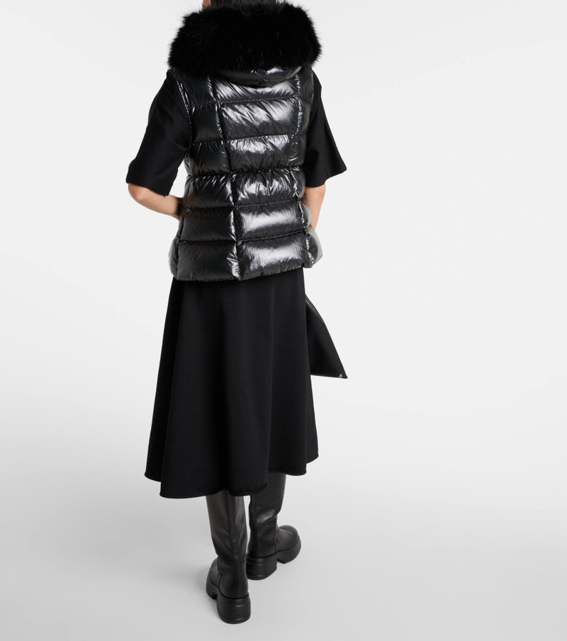 Anse shearling-trimmed down vest 3