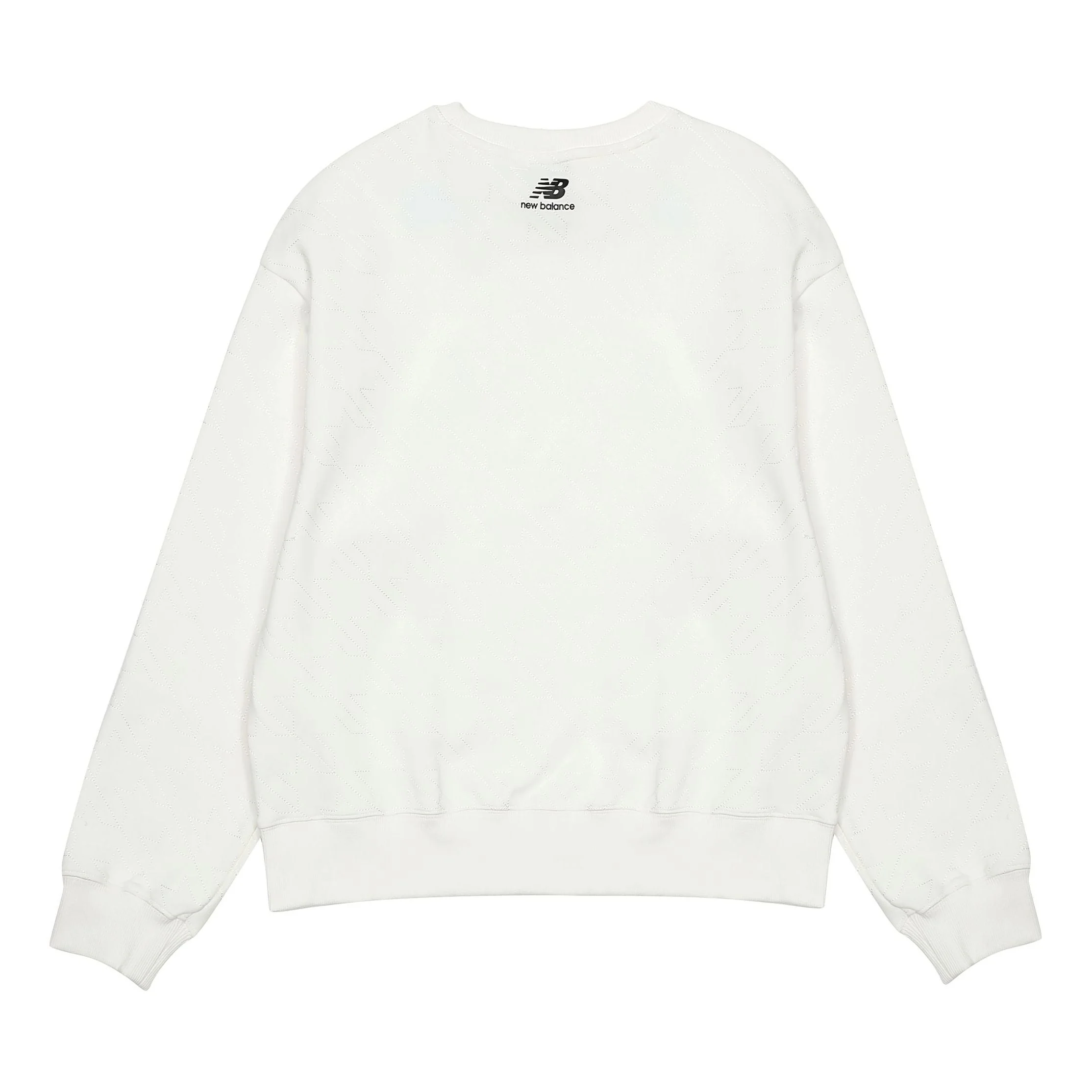 (WMNS) New Balance Logo Casual Sweatshirt 'White' 5CC37142-WT - 1
