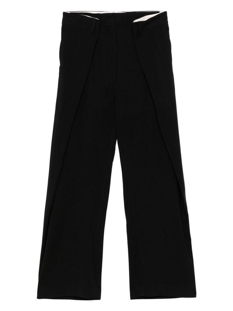 pleated wide-leg trousers 1