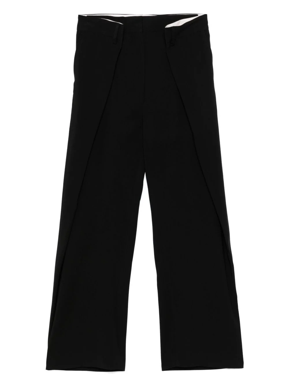 pleated wide-leg trousers - 1