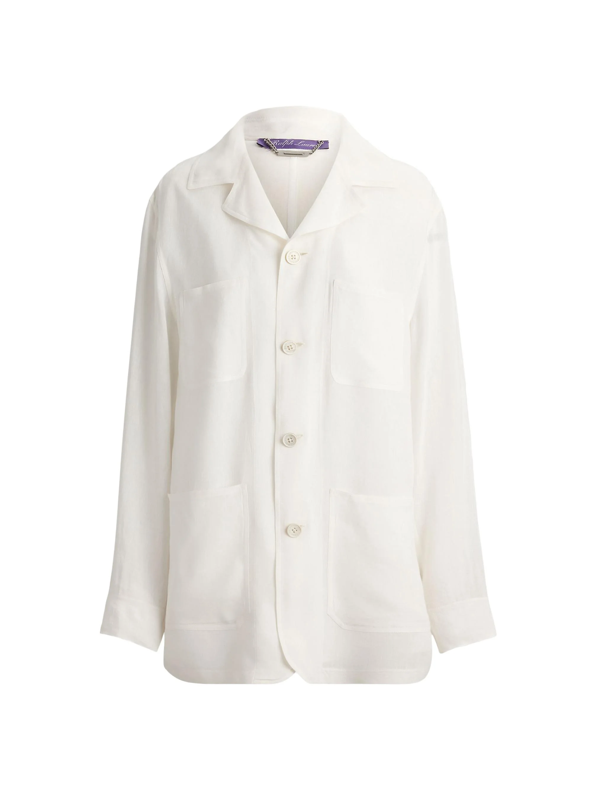 Women's Trish Linen Voile Jacket - Cream - 1