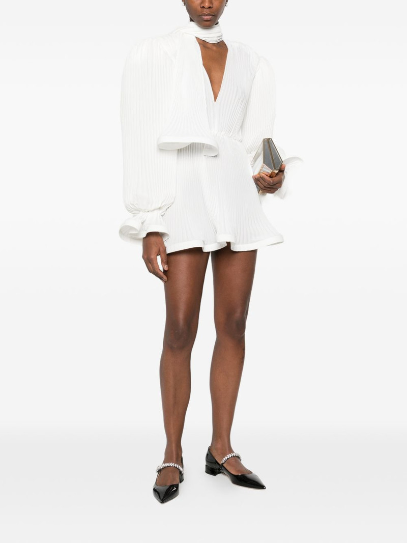 ROWEN ROSE pleated puffy mini dress outlook