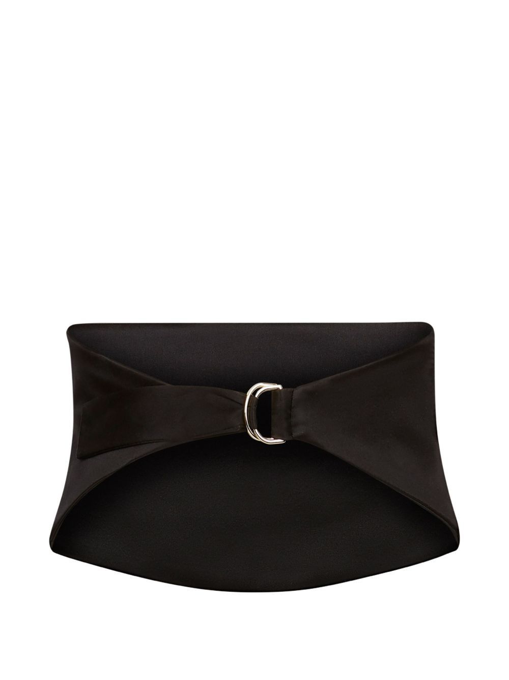 pleated satin belt - 1