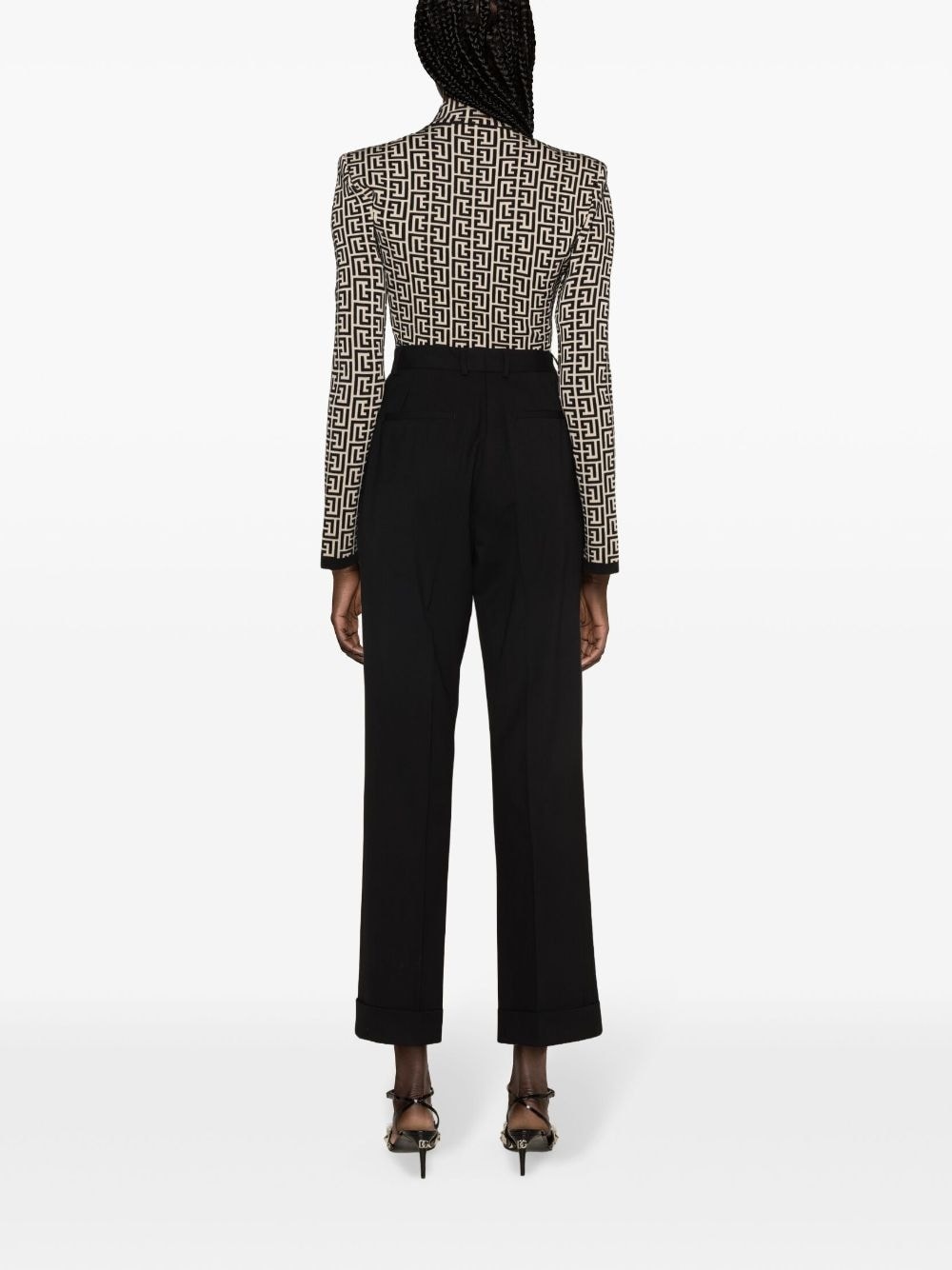 tailored virgin wool trousers - 4