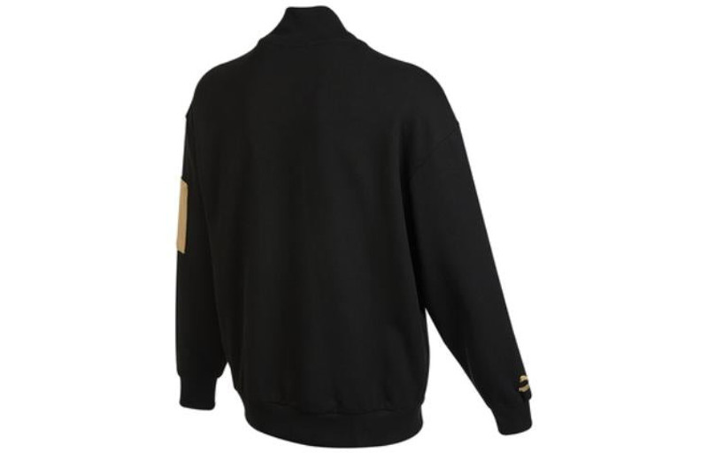 PUMA Puma Logo Baseball Jacket 'Black' 536788-01 outlook