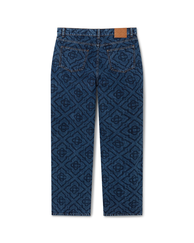 CASABLANCA Dark Vintage Monogram Jeans outlook