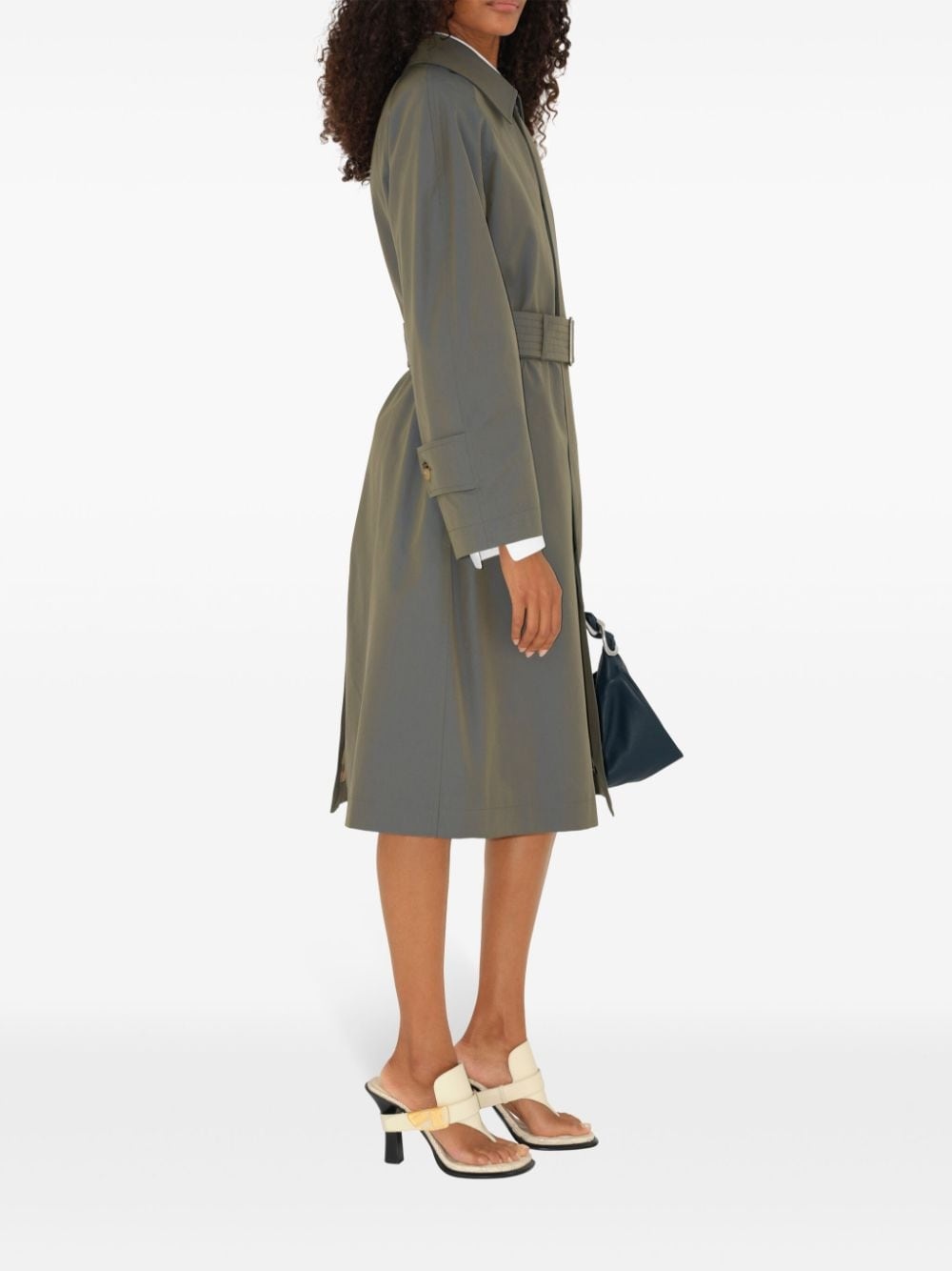 long cotton car coat - 3