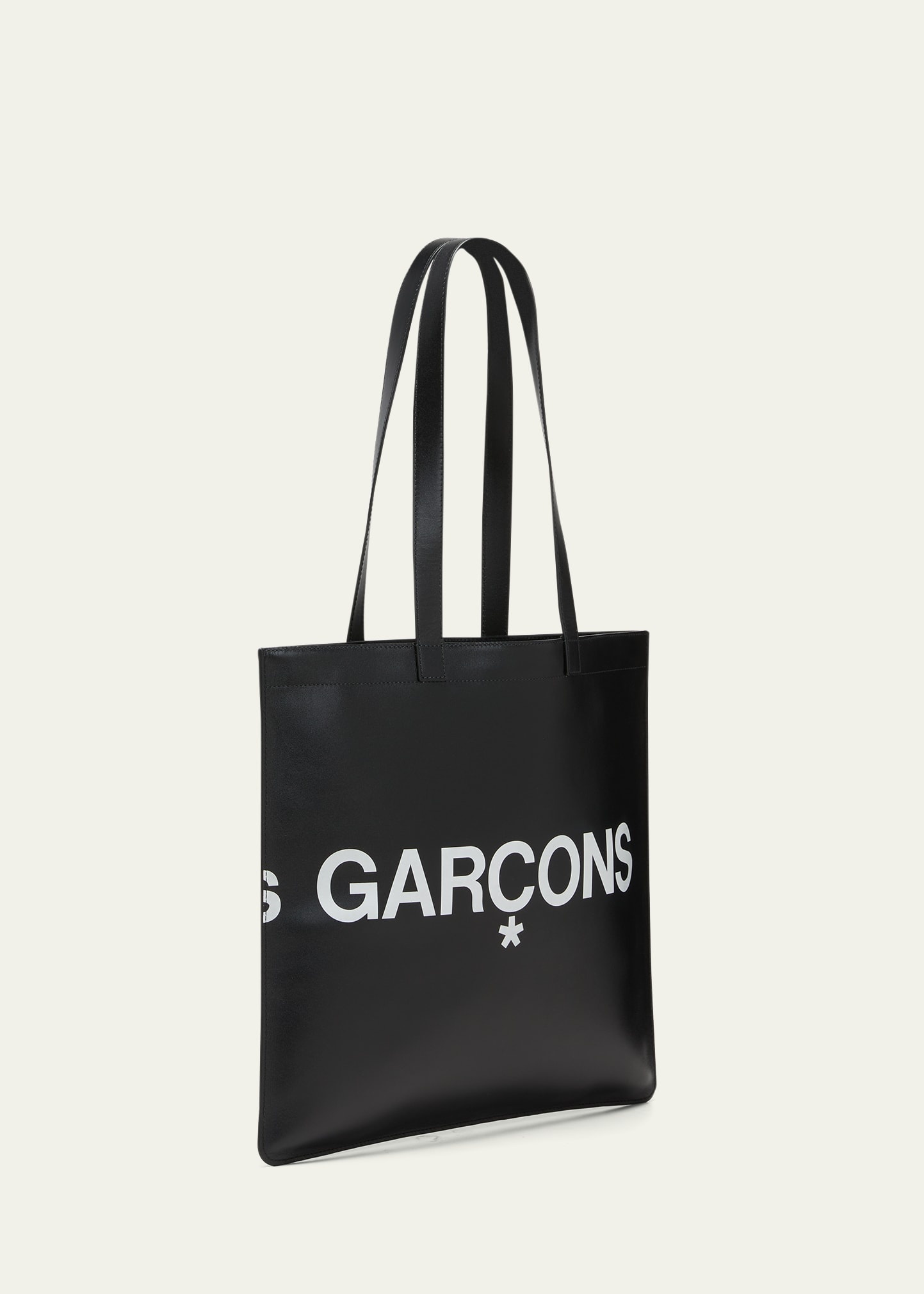 バッグ COMME des GARCONS Leather Graffiti Tote Comme des Garçons Leather Graffiti Bag - Black Handle Bags