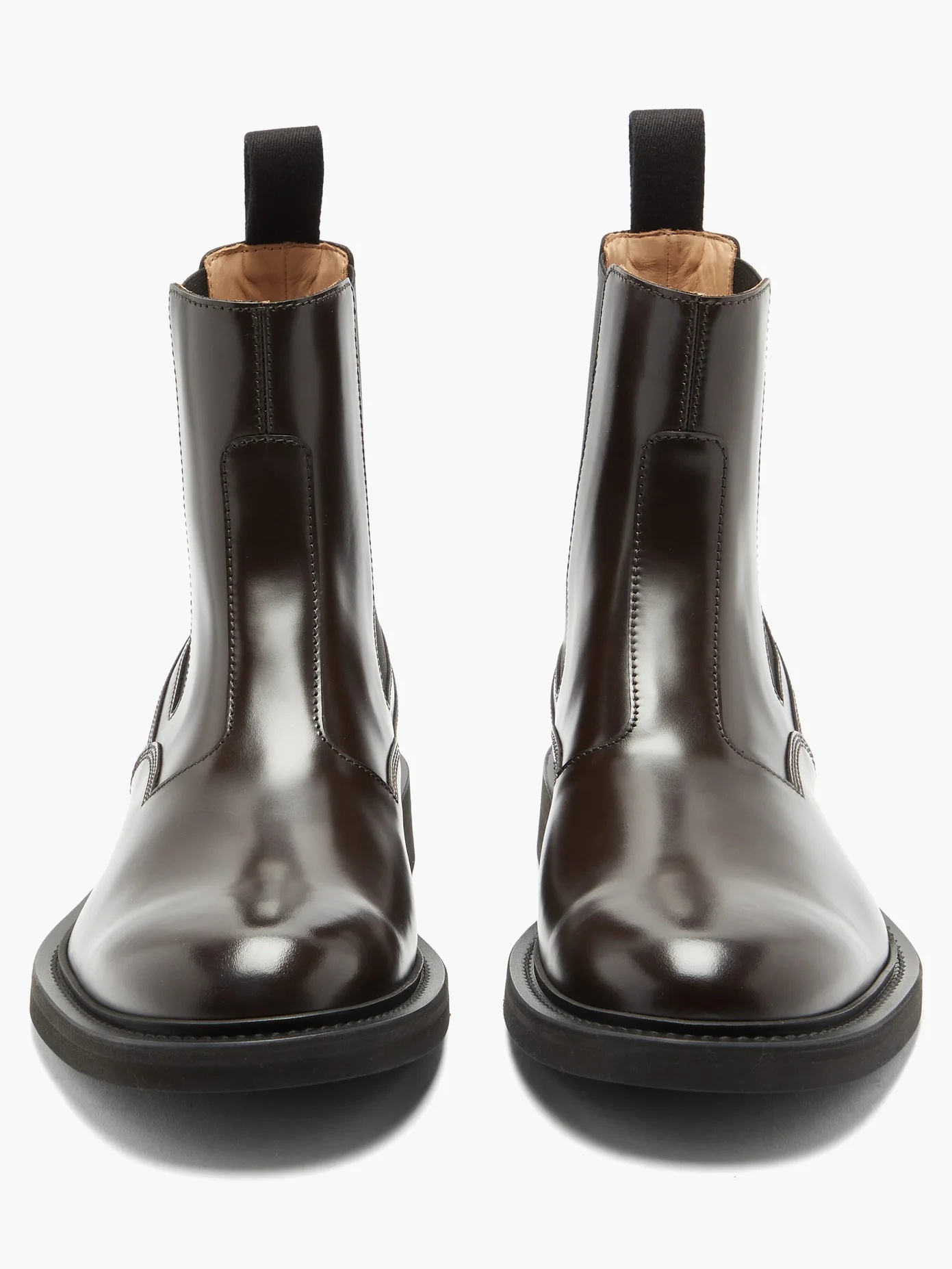 Leather Chelsea boots - 5