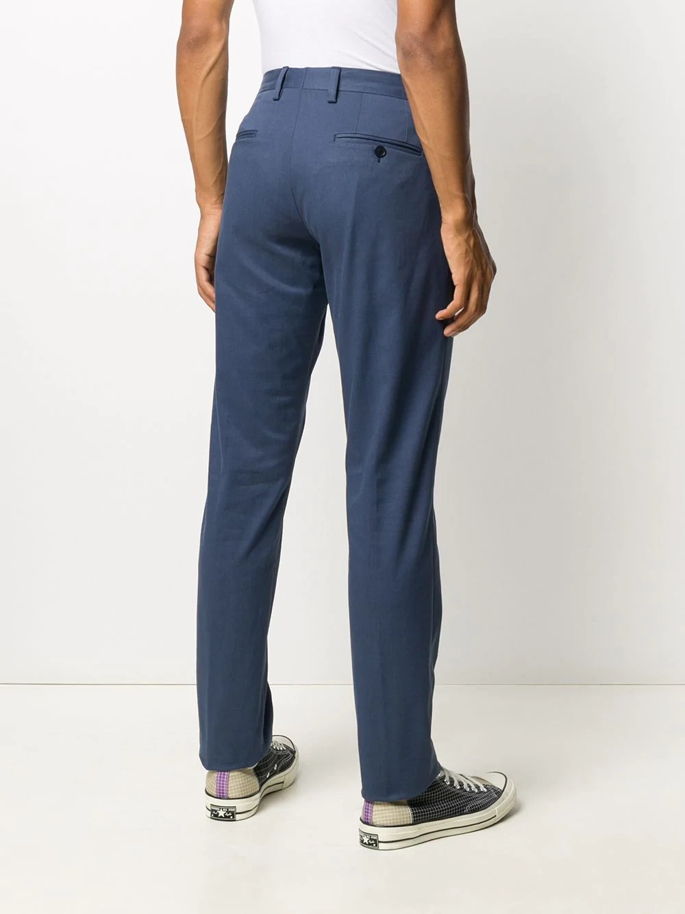 straight fit tailored trousers - 4