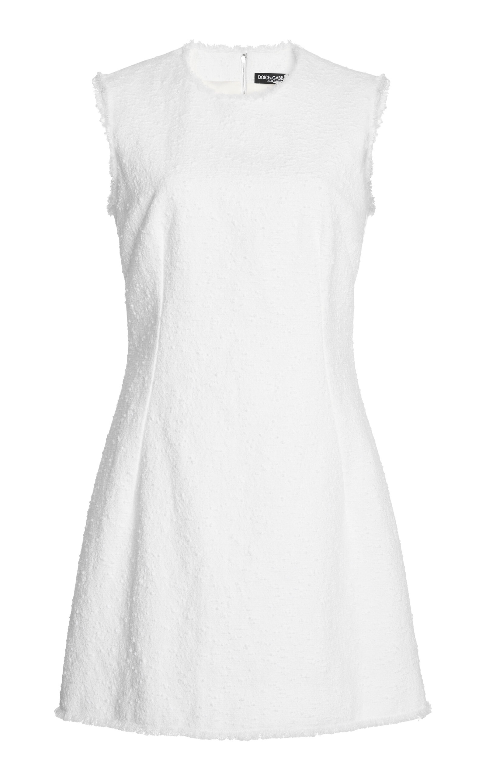 Rachel Tailored Cotton Tweed Mini Dress white - 1