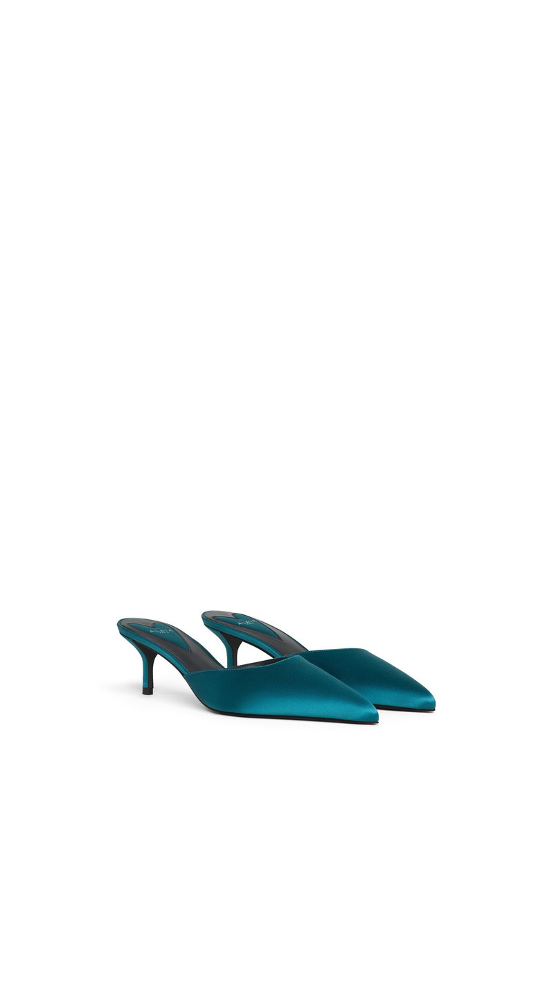 Alaïa LE CŒUR MULES IN SATIN outlook