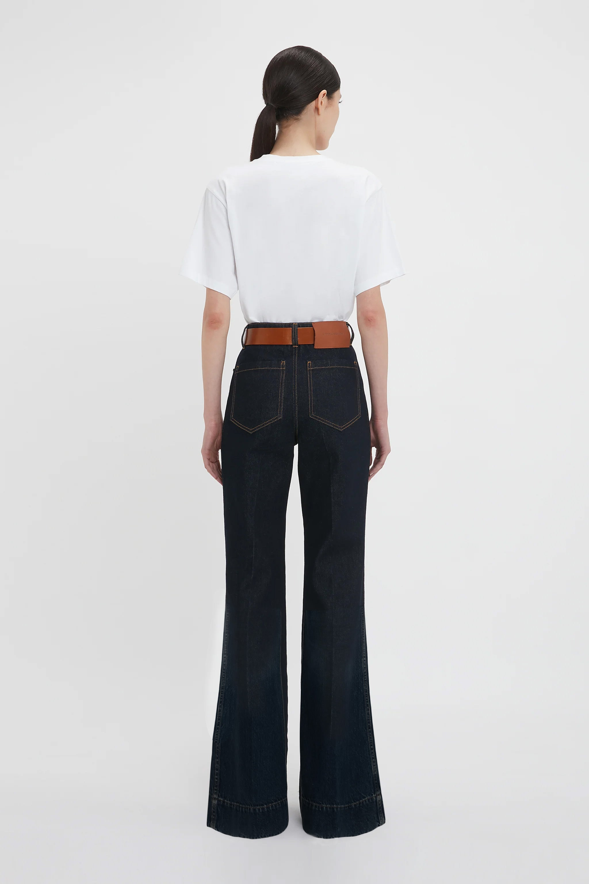 Alina High Waisted Jean In Dark Indigo Rinse - 4