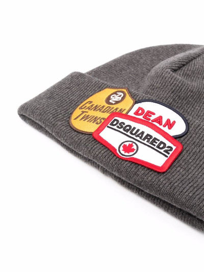 DSQUARED2 patch-detail beanie outlook