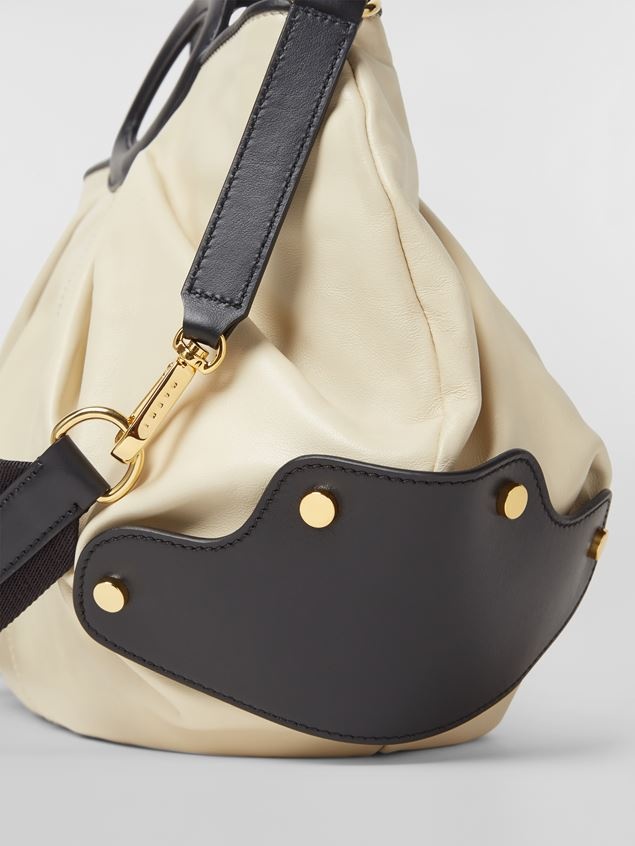 SMALL BEIGE BALLOON CALFSKIN BAG - 4