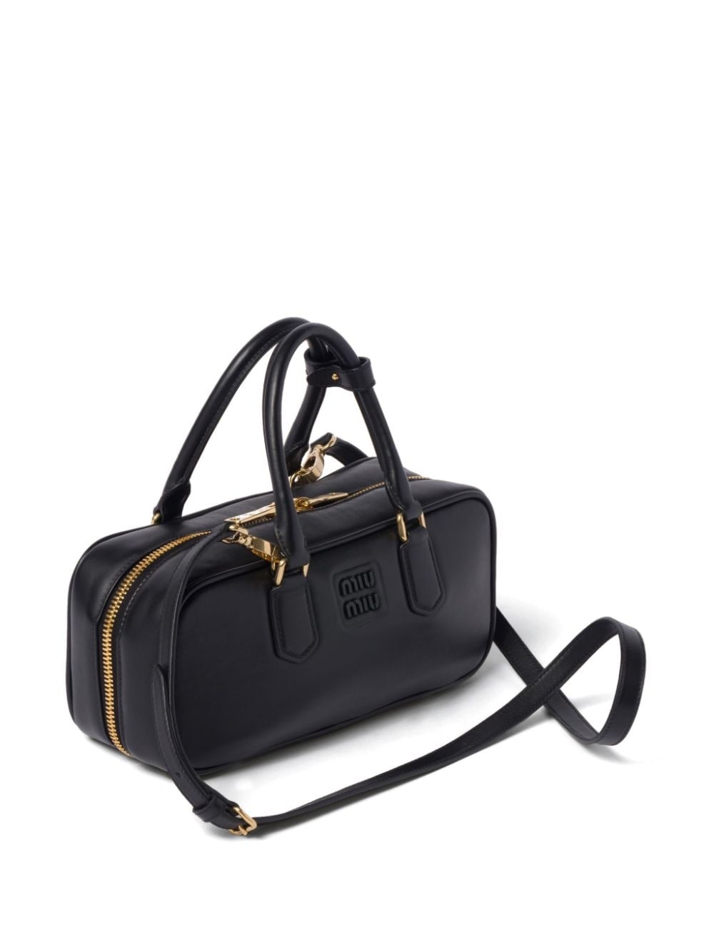 mini Arcadie leather top-handle bag - 4