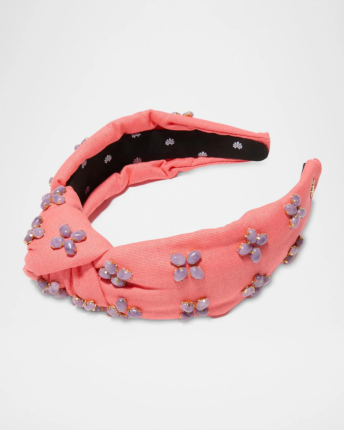 Knotted Embellished Stone Headband - 1