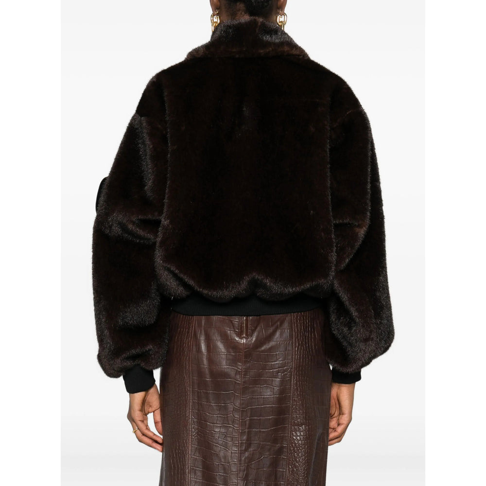 Coperni Brown Jackets - Faux Fur & Shearling Jackets Women - 3