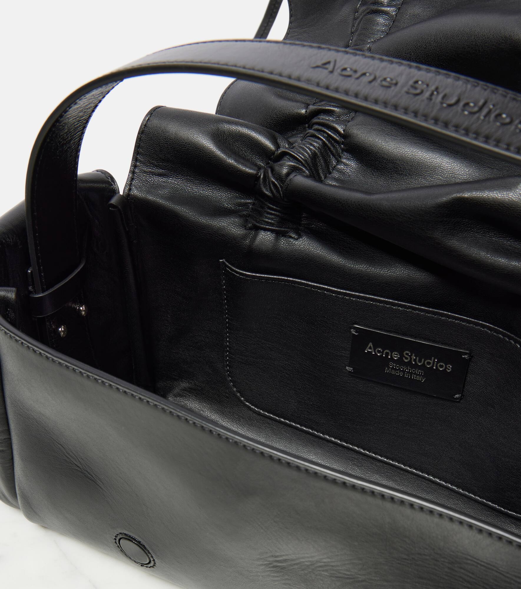 Bow-detail leather tote bag - 3