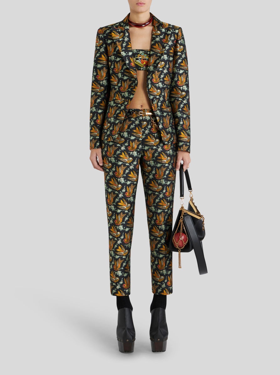 JACQUARD JACKET WITH BIRDS - 4