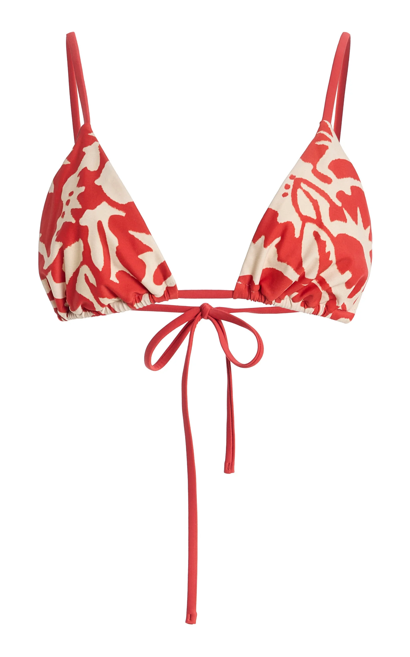 Exclusive String Tie Bikini Top red - 1
