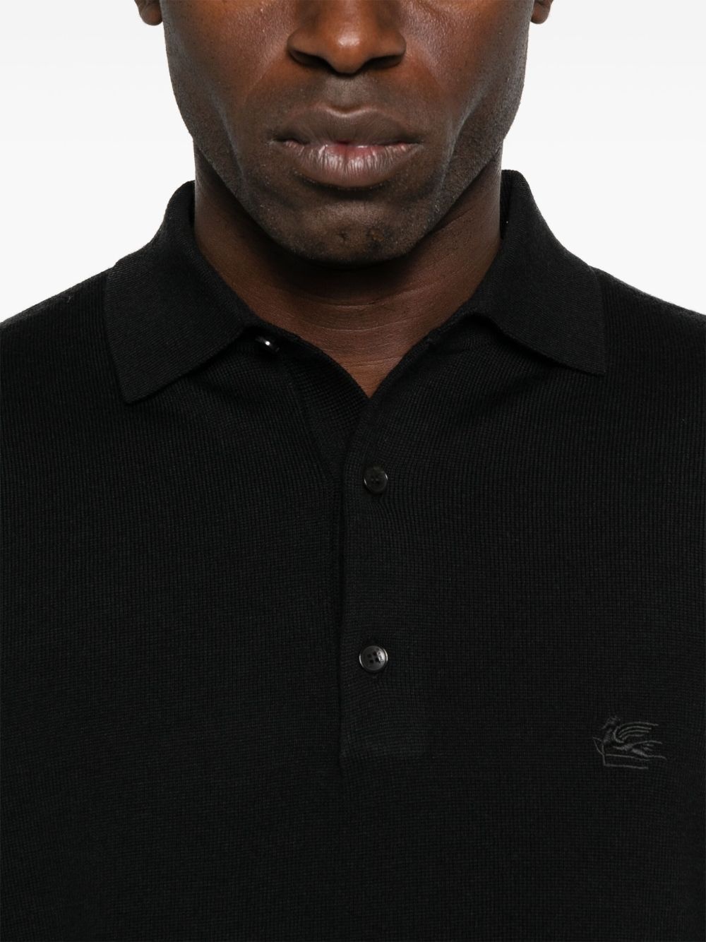 embroidered-logo polo shirt - 4