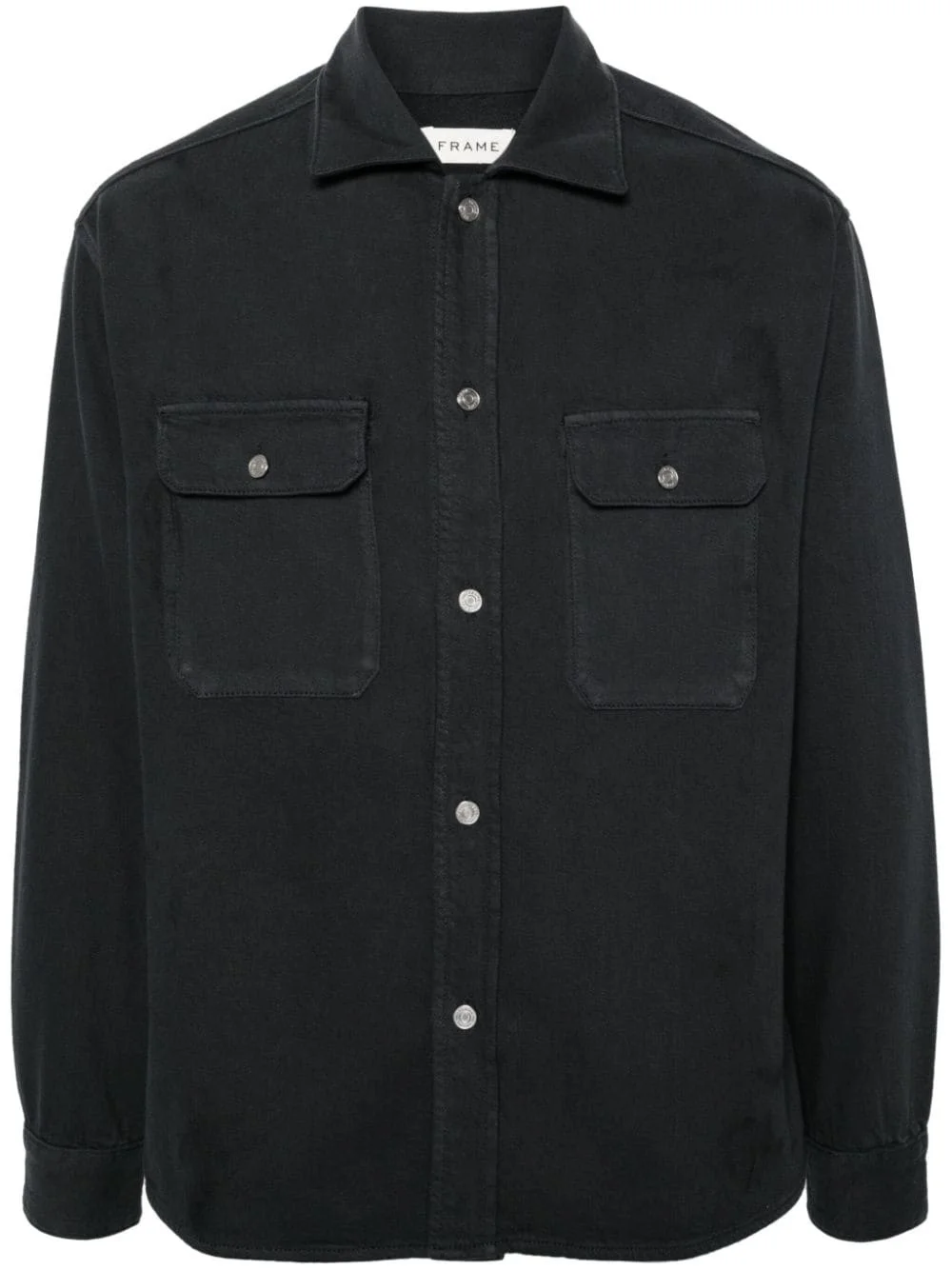 long-sleeve cotton overshirt - 1