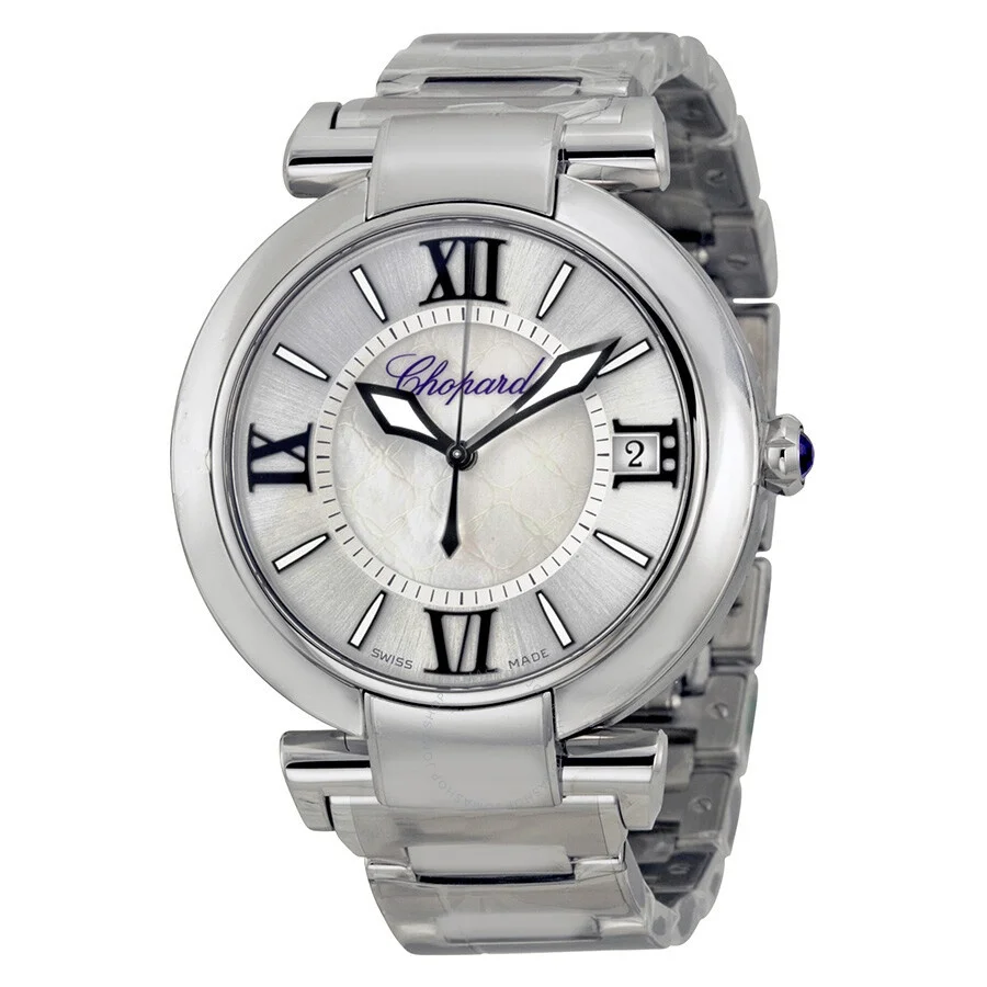 Chopard Imperiale Silver Mother of Pearl Dial Stainless Steel Men's Watch 388531-3011 - 1