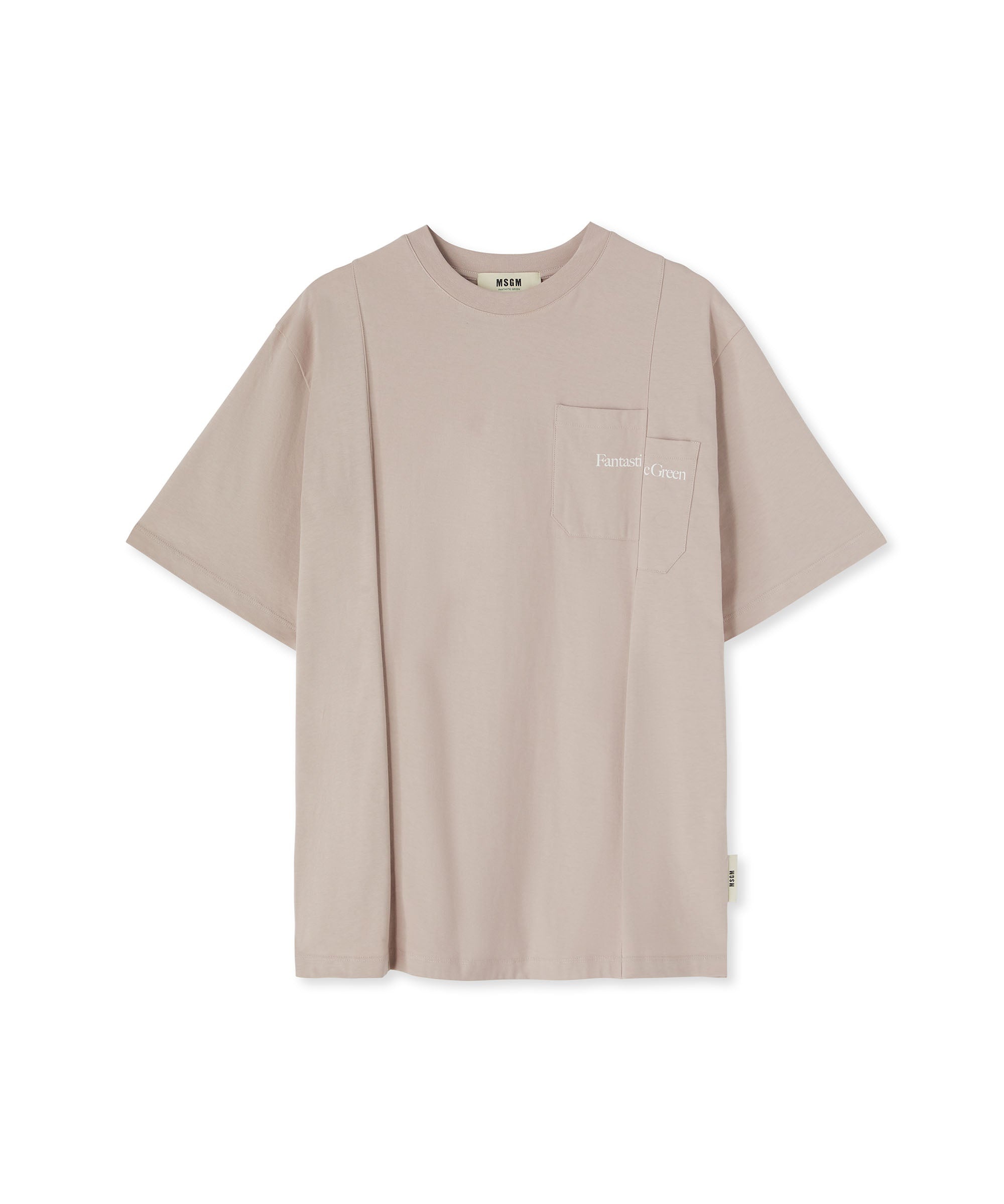 Organic cotton crewneck t-shirt from the MSGM Fantastic Green Capsule - 2
