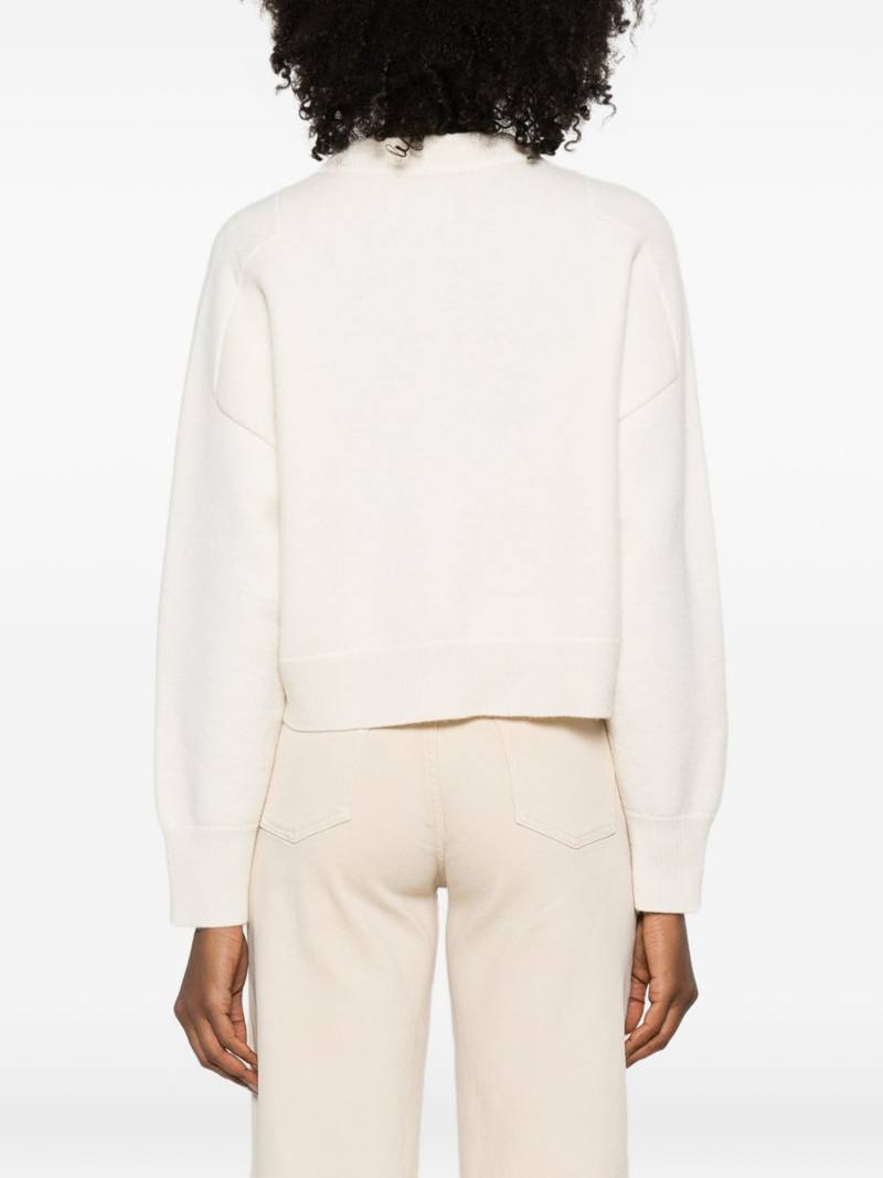 ribbed-trim sweater 4