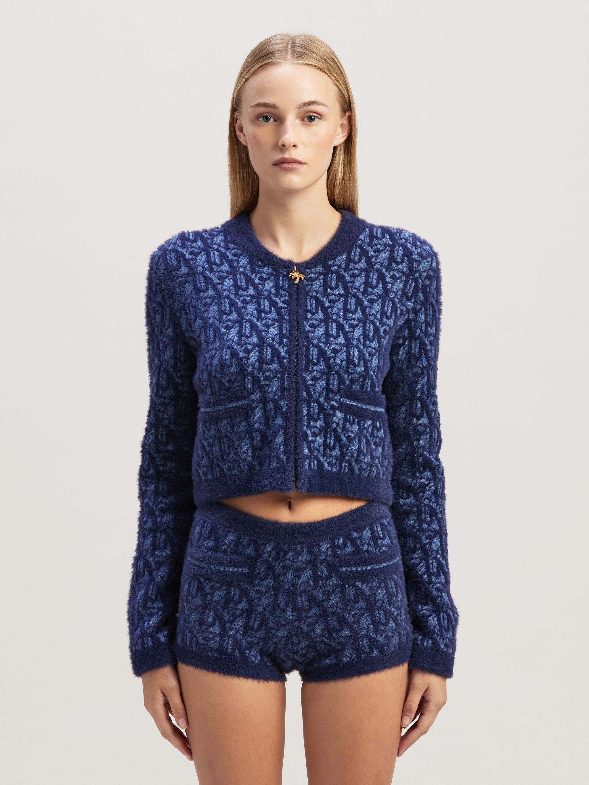 Monogram Jacquard Cardigan - 3