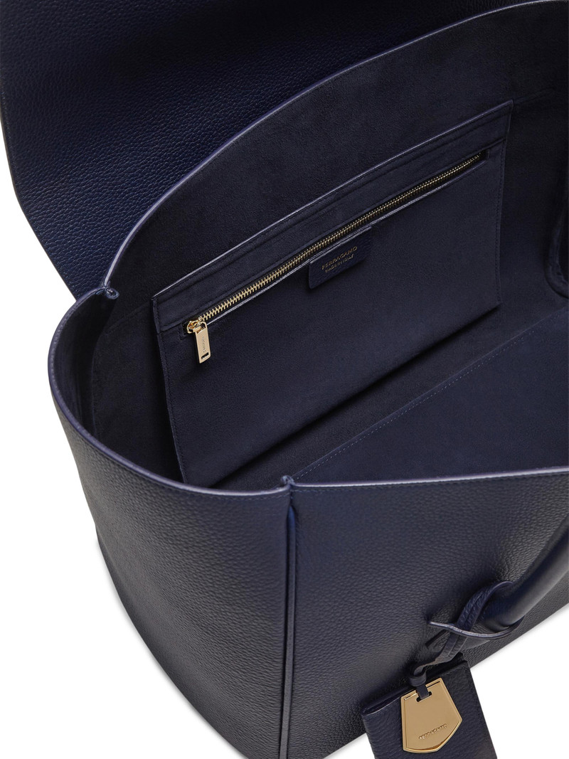 Women's Large Firenze Leather Tote Bag - Midnight 5