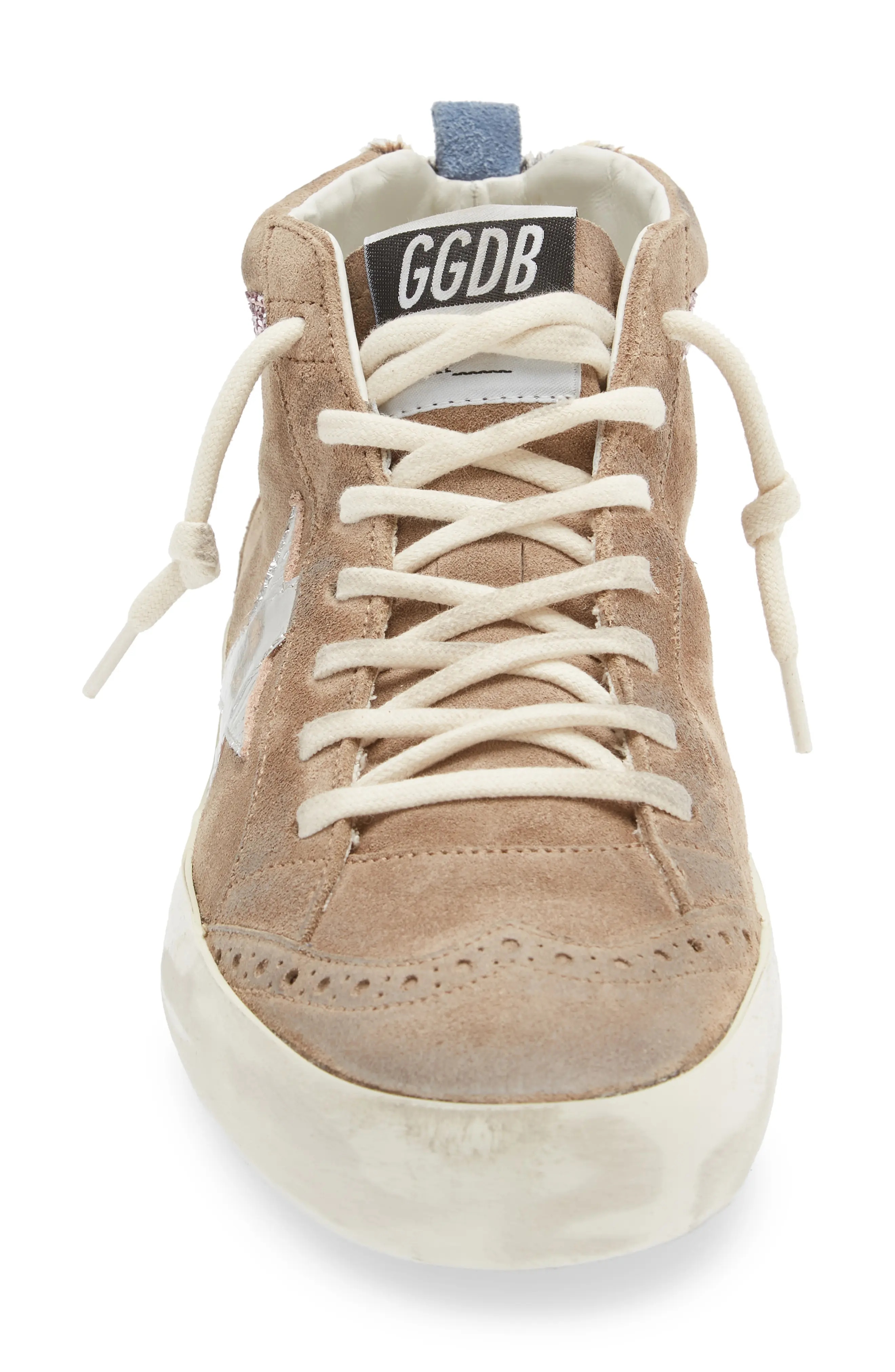 Mid Star Glitter Sneaker in Brown/Leo/Silver - 4