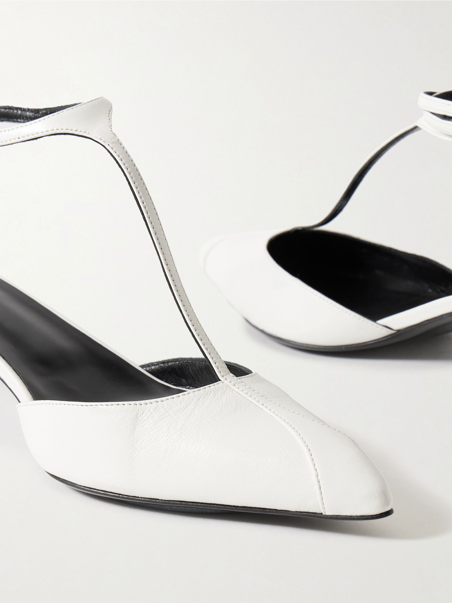 Mia leather pumps White - 4