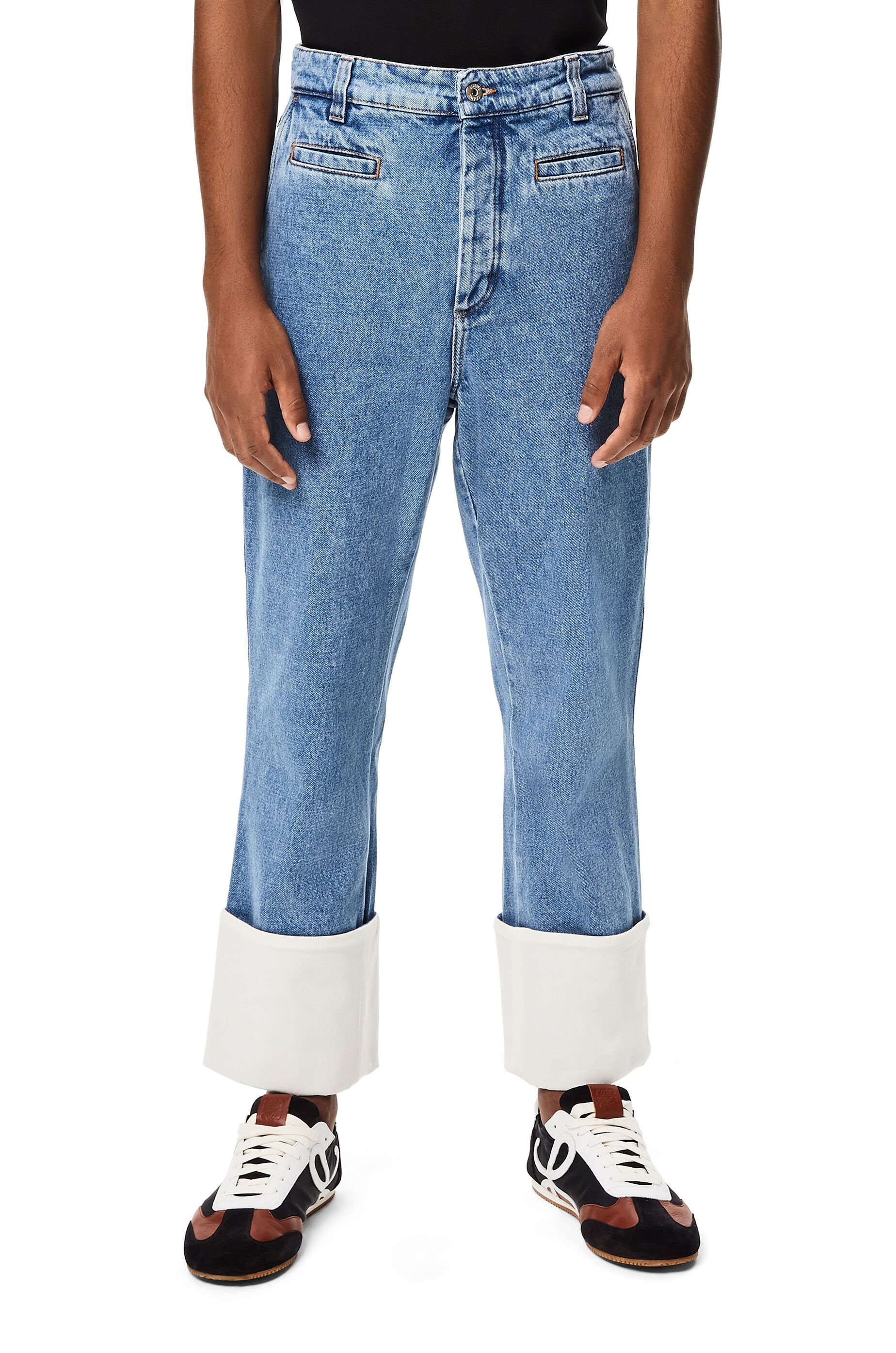 Fisherman stonewash jeans in cotton - 3