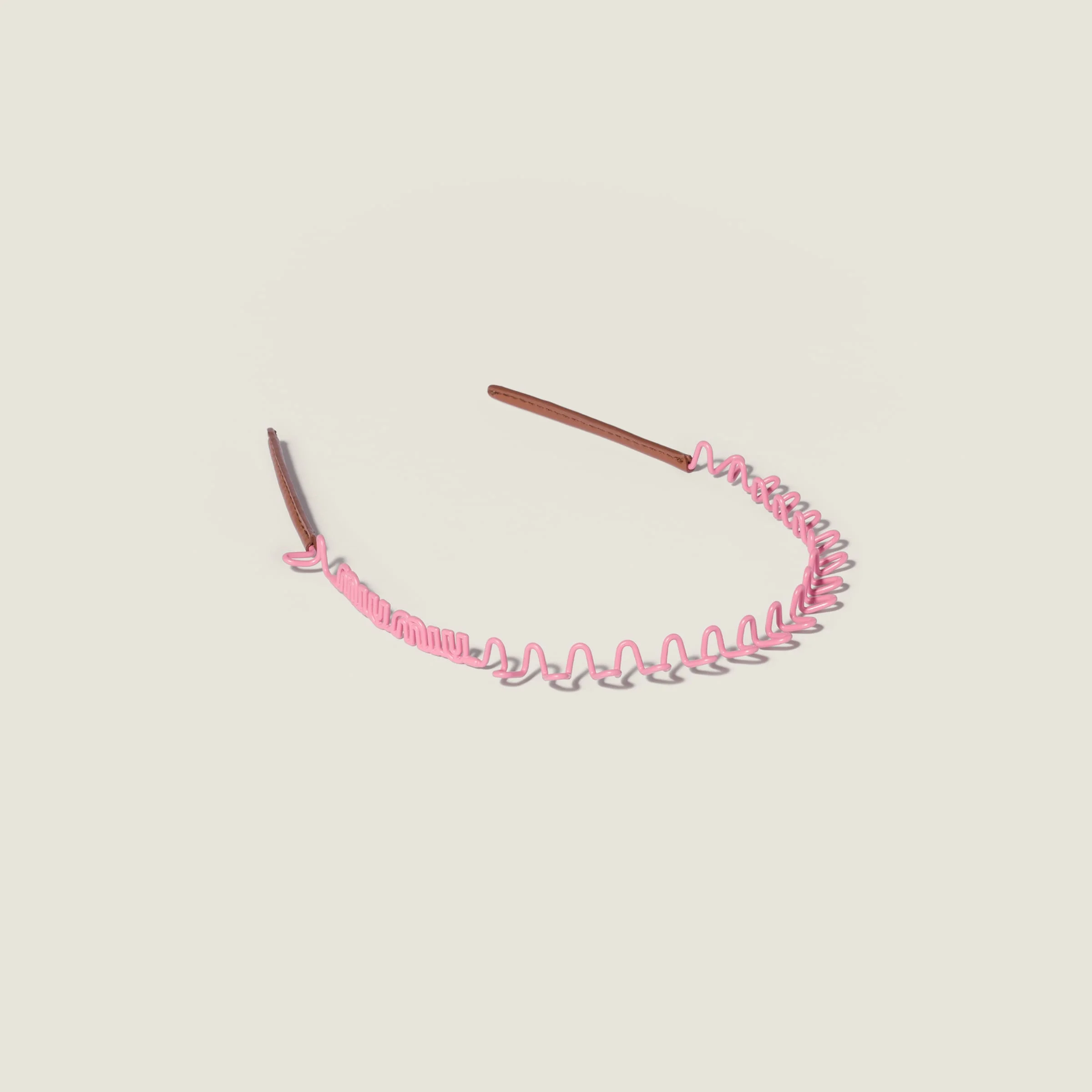 Metal and leather headband - 1