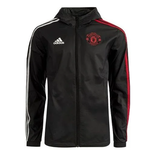 adidas Manchester United Soccer/Football Sports Jacket Black GD9007 - 1
