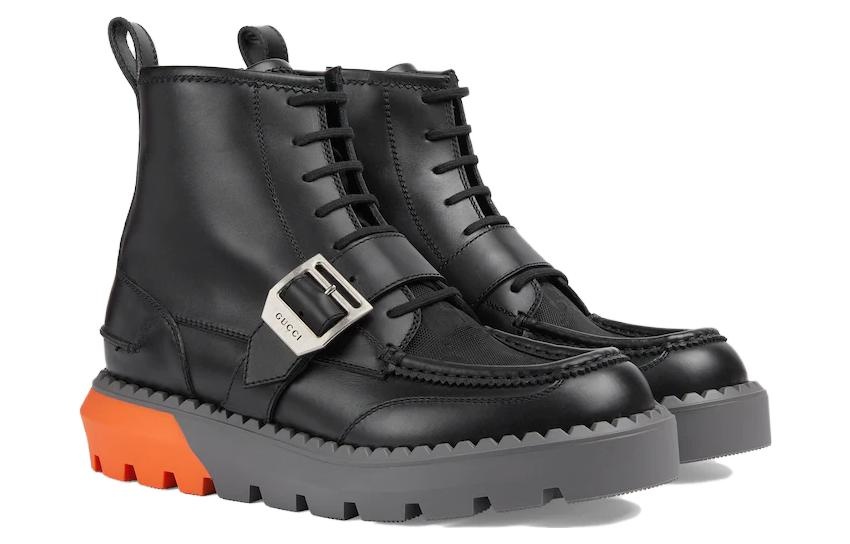 Gucci GG Lace-Up Boot 'Black' 739867-AABZ0-1000 - 2