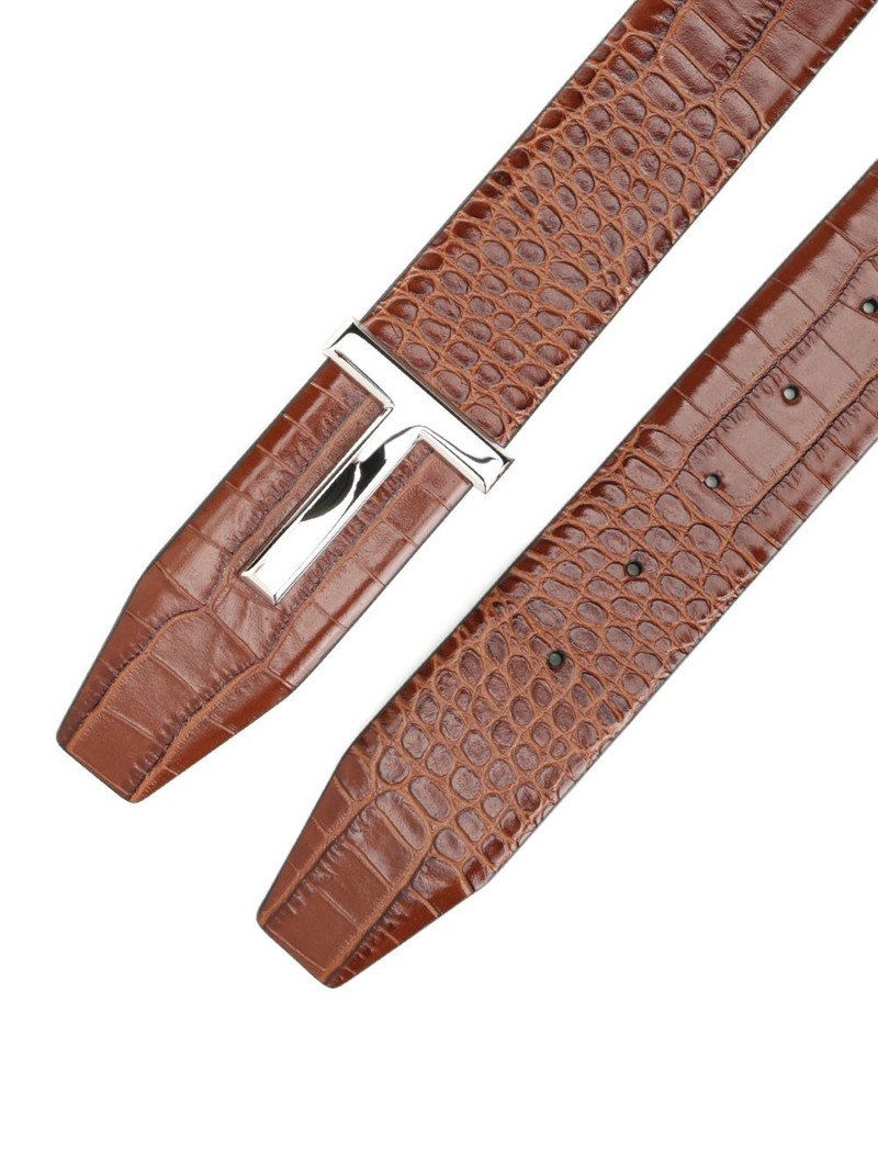 TOM FORD embossed T-buckle belt outlook
