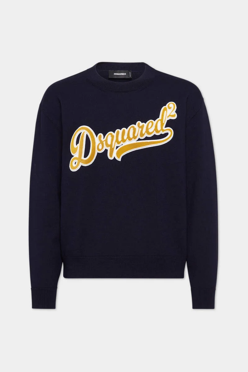 DSQUARED2 PATCH KNIT SWEATER - 1