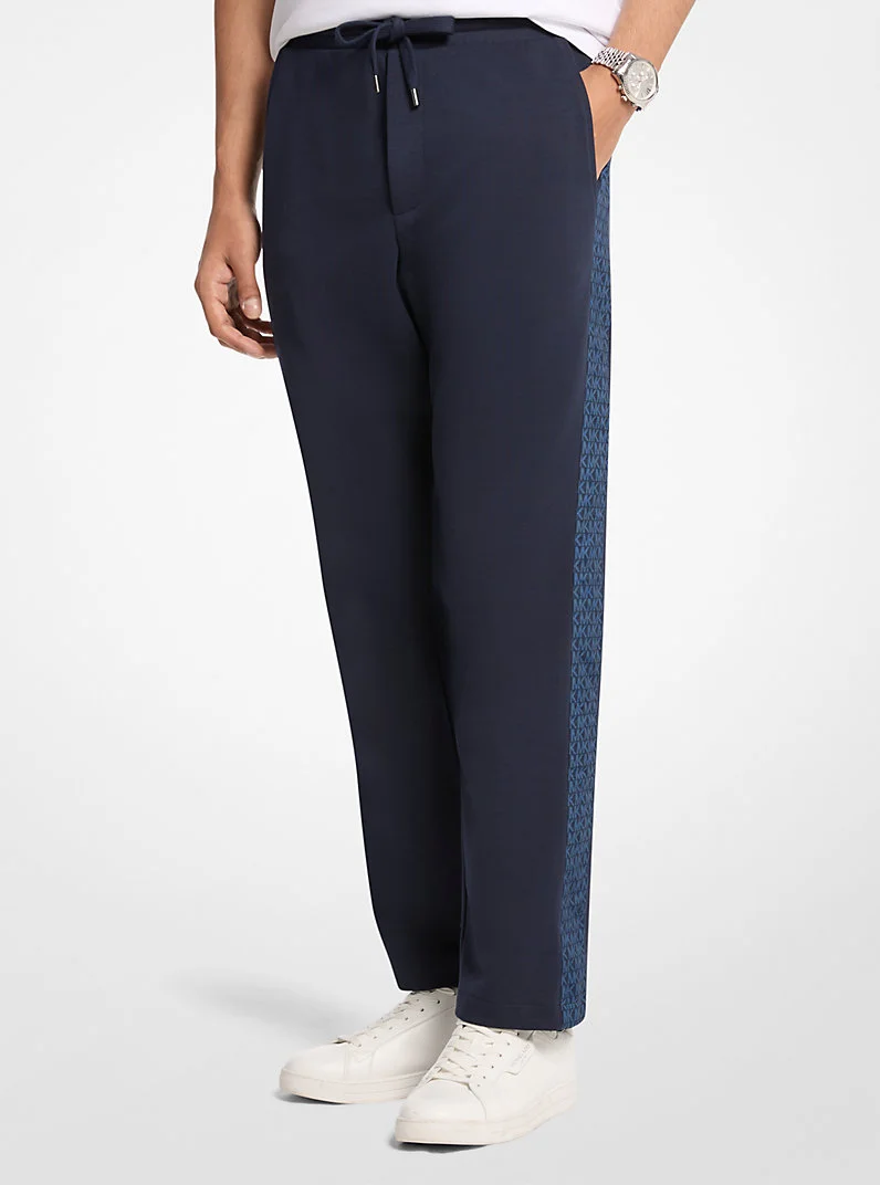 Cotton Blend Track Pants - 1