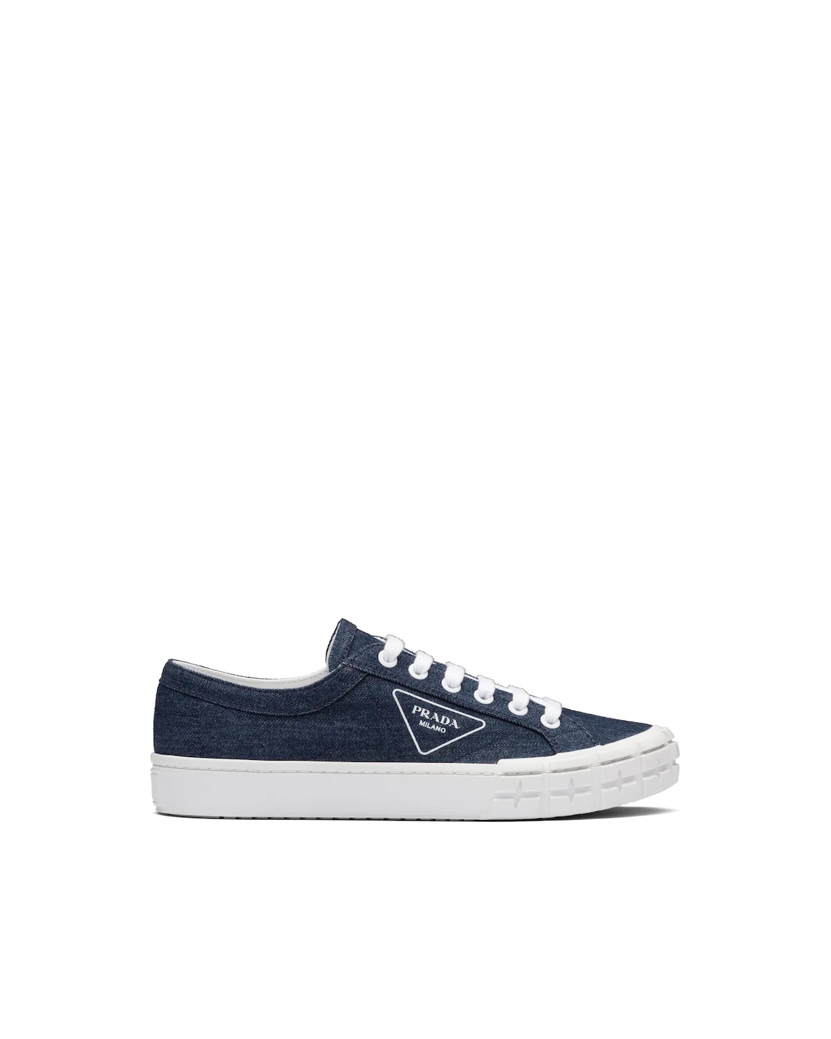 Prada Wheel Cassetta denim sneakers - 2