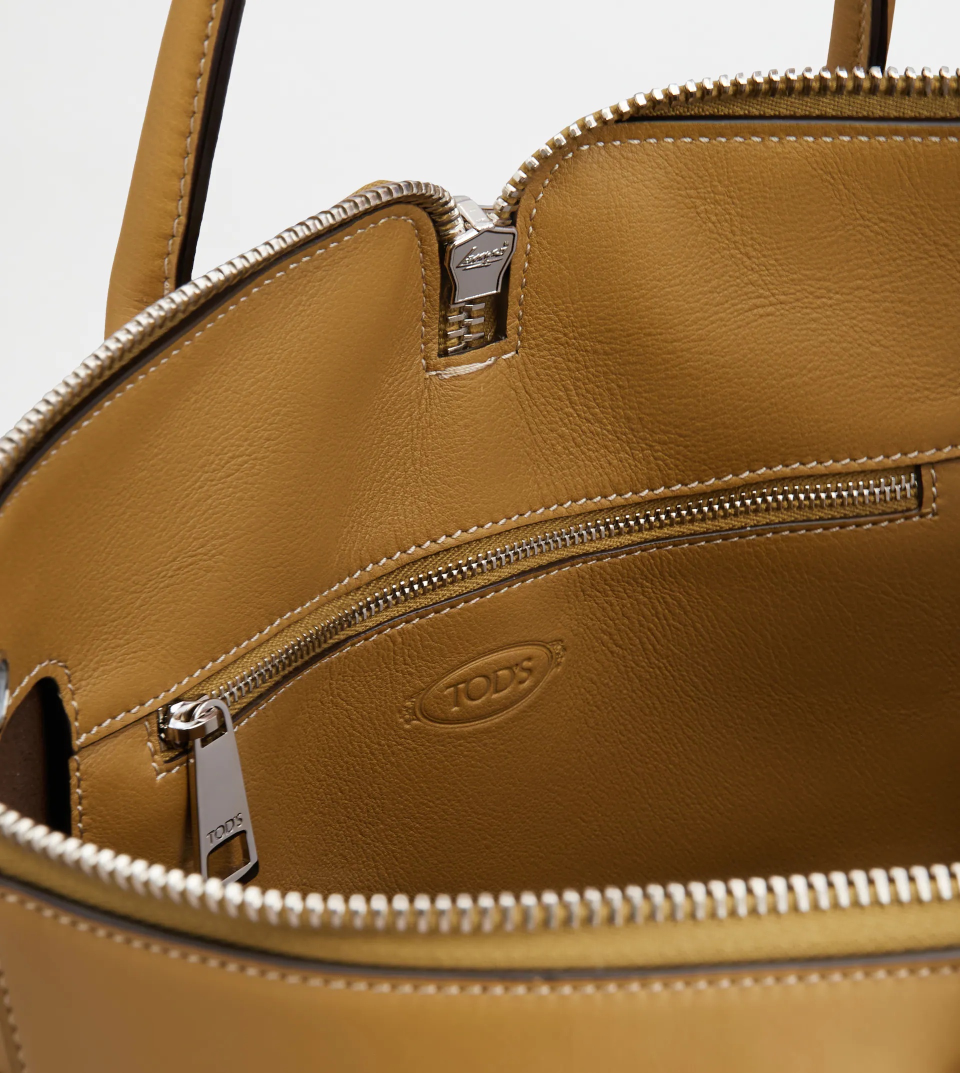 TOD'S DI BAG SWING IN LEATHER MEDIUM - BROWN - 5