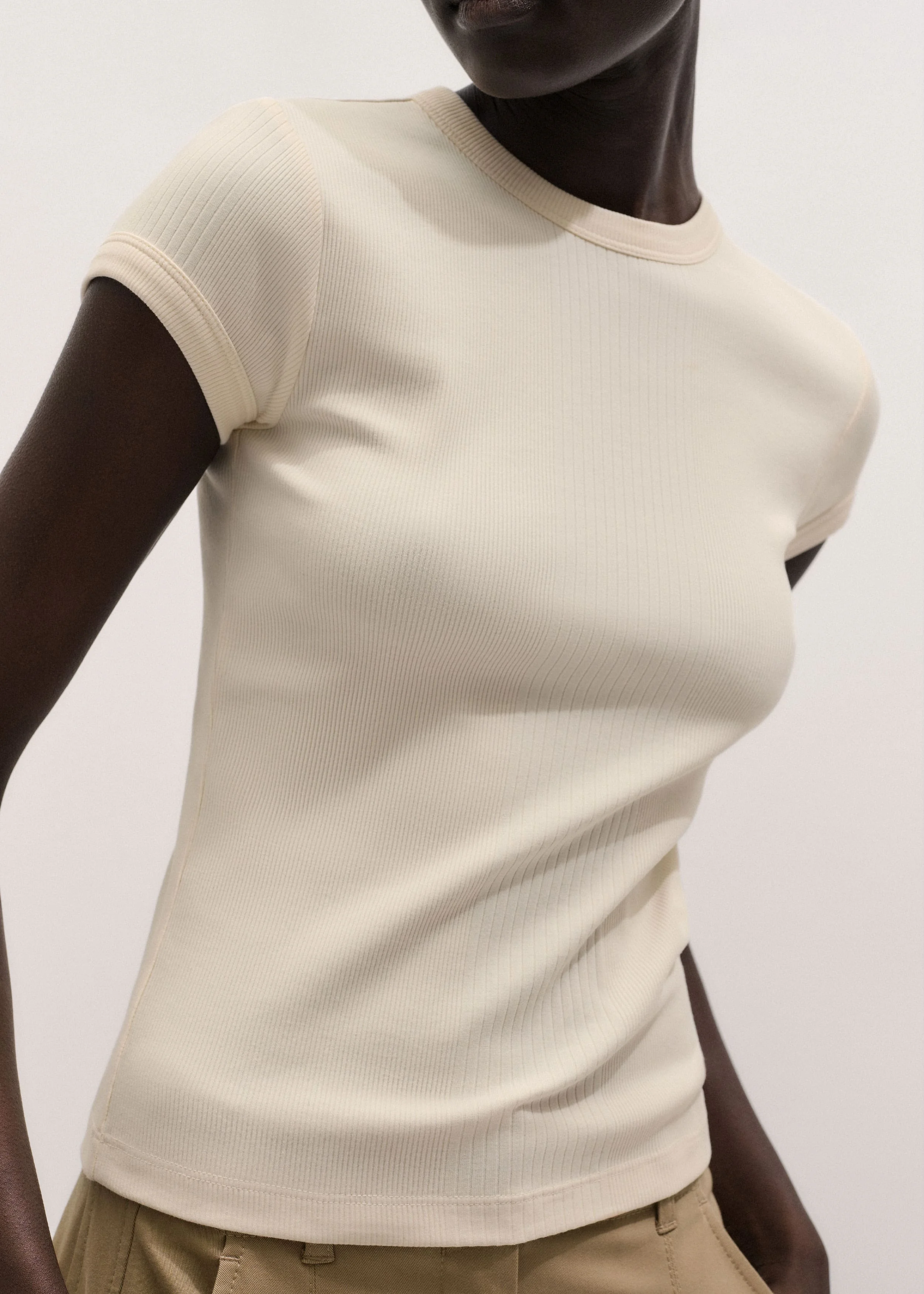 Variegated Rib Tee - 1