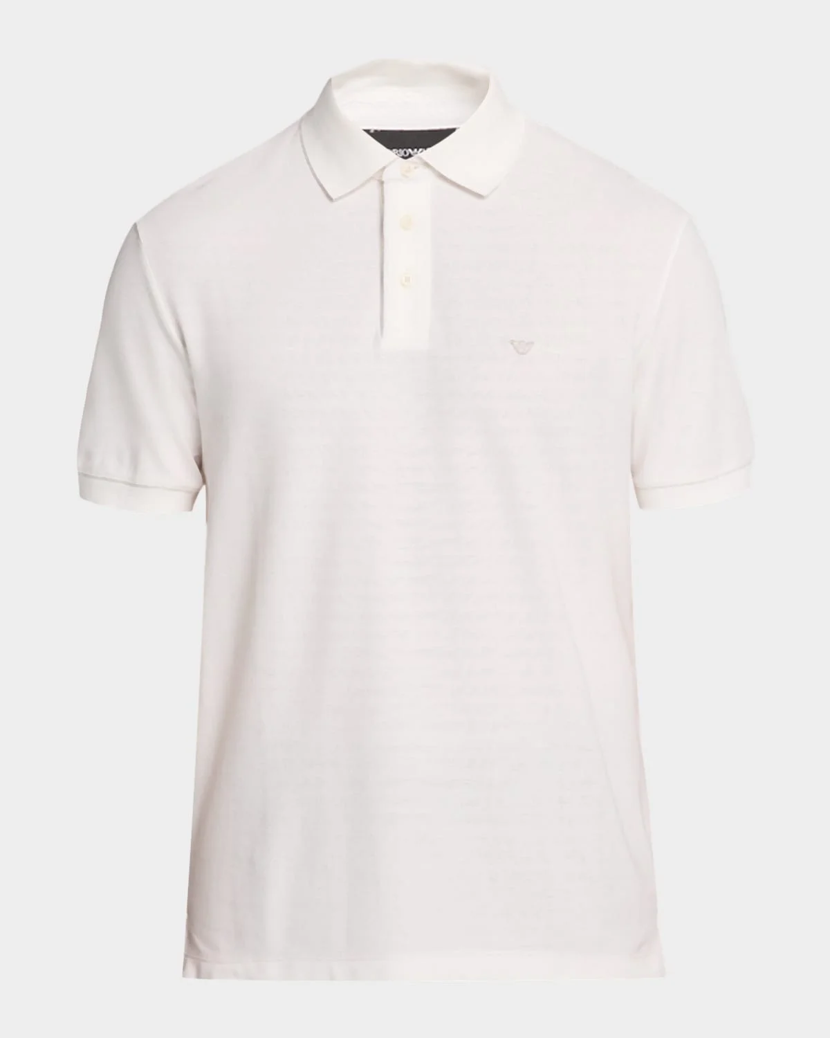 Men's Cotton Pique Eagle Logo Polo Shirt - 1