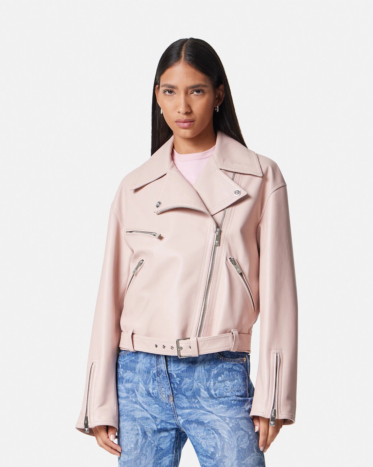 Leather Biker Jacket - 4